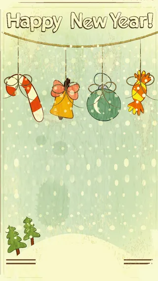 新年圣诞H5背景高清