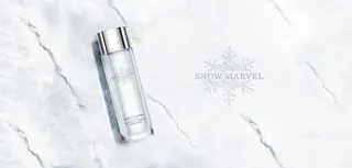 白色雪花化妆品海报免抠