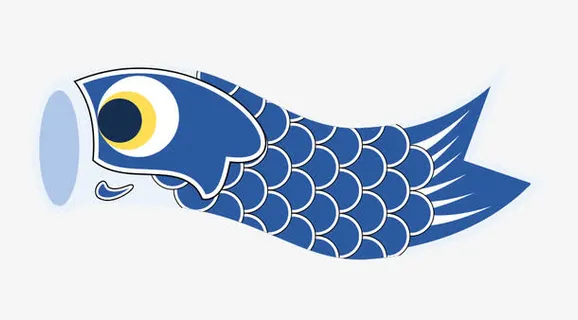 鲤鱼旗设计免抠