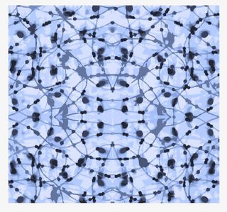 青花瓷蓝网格点背景底纹装饰