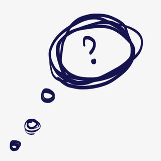 手绘思考气泡免抠