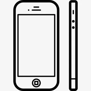 苹果iPhone 4从前面和侧面看图标免抠