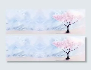 浪漫桃花背景高清