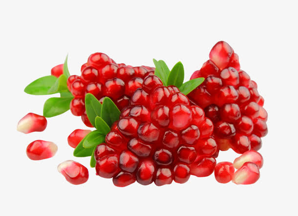 石榴红石榴水果食物免抠