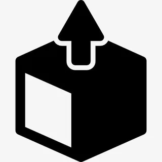 投递箱符号与箭头图标免抠