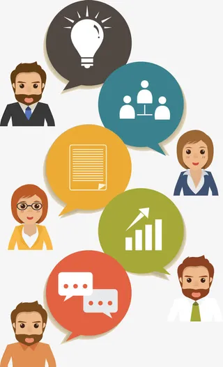 排列图标说明图表免抠