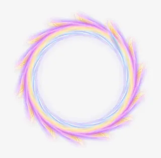 彩色旋转圆球七夕免抠