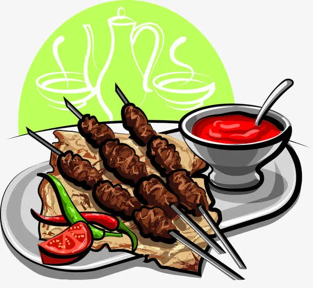 烧烤肉串免抠
