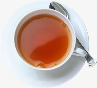 茶红茶茶杯勺子免抠