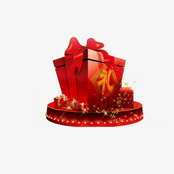 闪亮礼盒免抠
