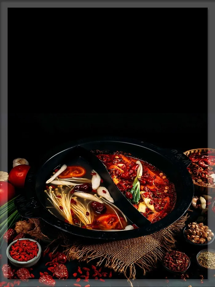 冬季美食麻辣火锅高清