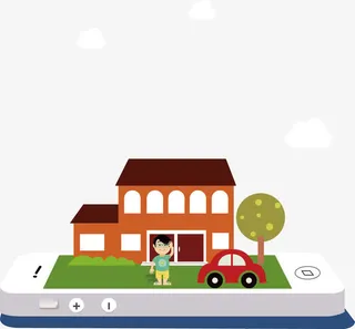 扁平化楼房免抠