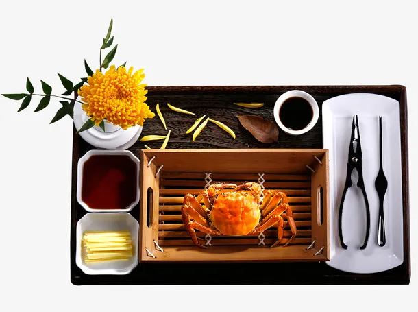 大闸蟹装饰免抠