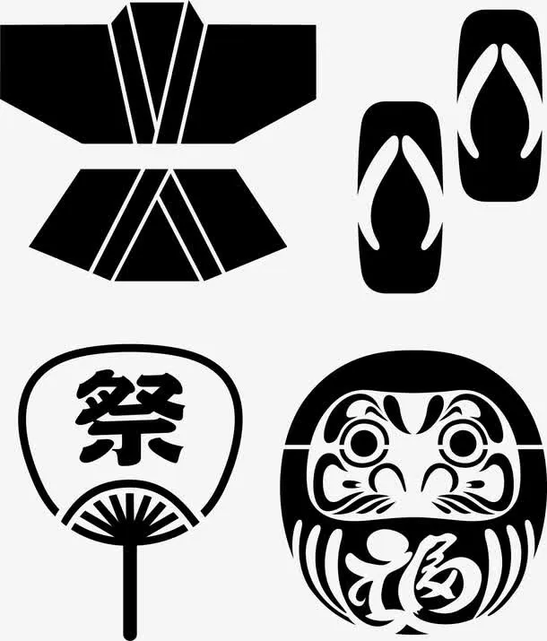 日本文化素材图标免抠