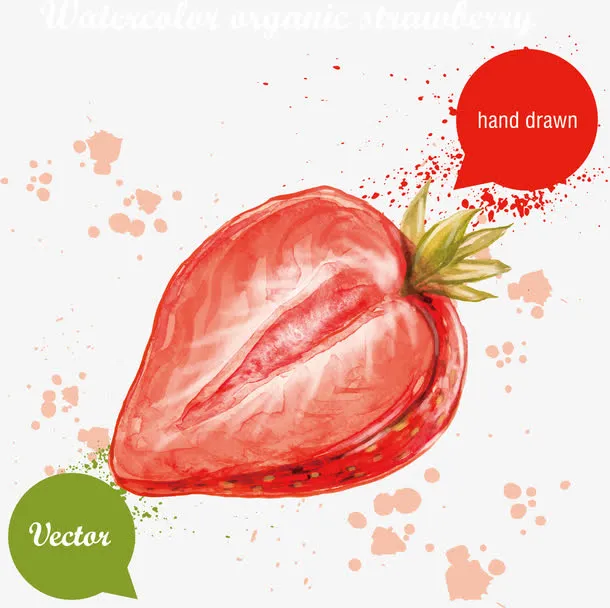 矢量草莓免抠