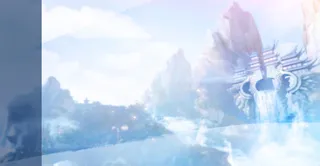 蓝色清新光效场景免抠