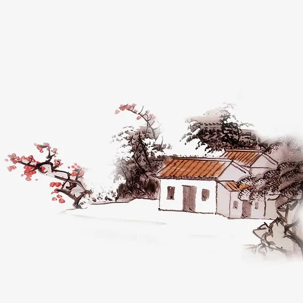 乡间小屋免抠