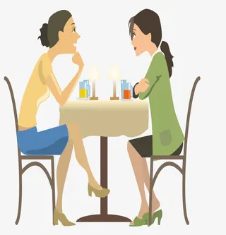 休闲的下午茶时刻免抠