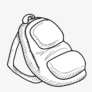 素描背包免抠