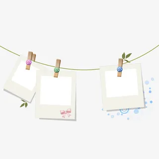 白色卡通手绘对话框吊牌免抠