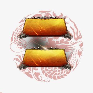 中国风棕色按钮素材免抠