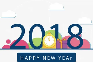 新年倒计时艺术字免抠