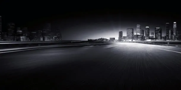 灰色高速公路城市海报背景