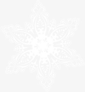 雪花主题海报主题免抠