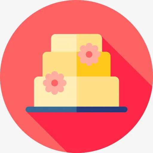 婚礼蛋糕图标免抠