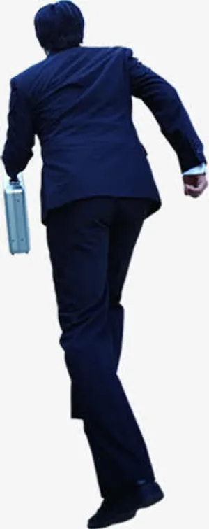 商务男士招聘海报免抠