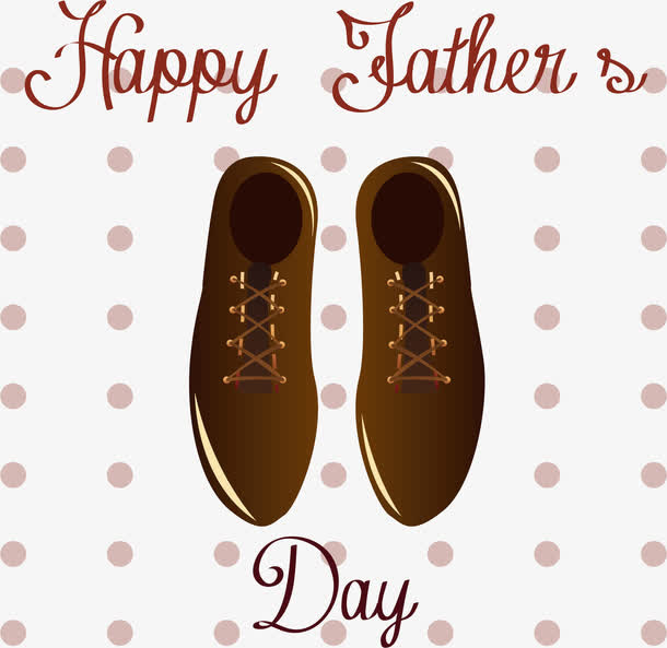 棕色皮鞋矢量免抠