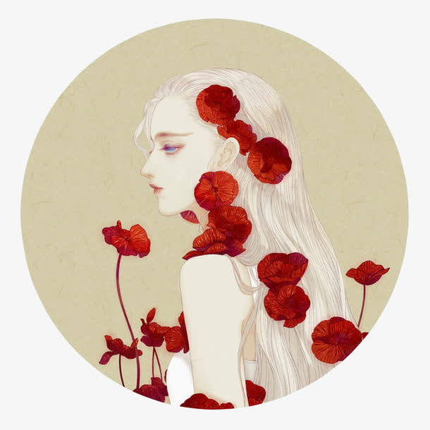 玫瑰女孩免抠
