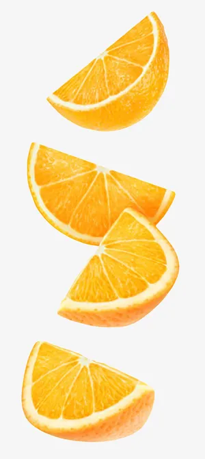 橙色香甜水果切碎的奉节脐橙实物免抠