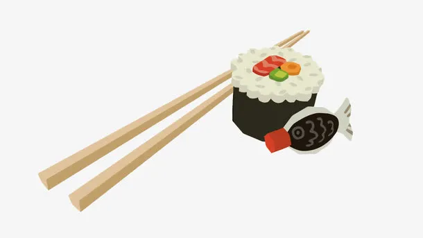 矢量寿司免抠