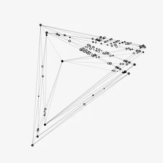 三角形连接线条免抠