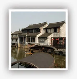 江南水乡风光建筑免抠