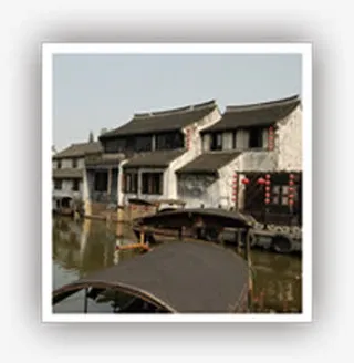 江南水乡风光建筑免抠