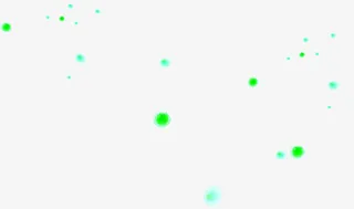 绿色波点绘画素材免抠