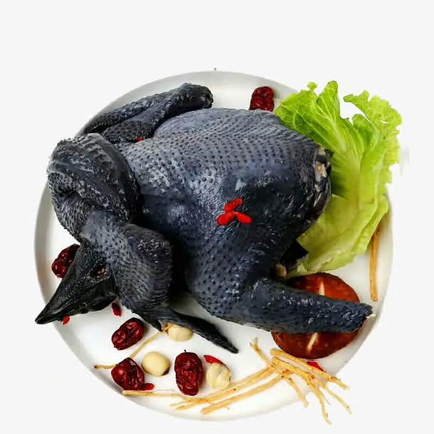 农家乌骨鸡免抠