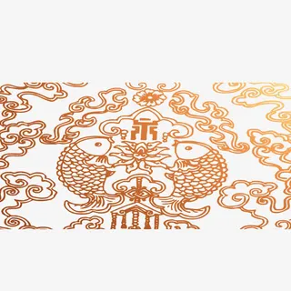 中国风中国结花纹免抠