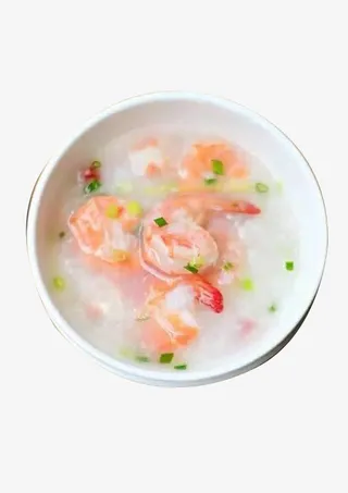 虾仁海鲜粥免抠