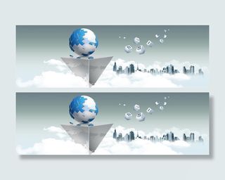 金融财经商务banner创意广告