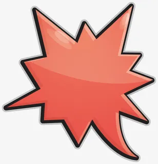 红色锯齿爆炸贴免抠 红色锯齿爆炸贴免抠