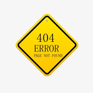 矢量金属404错误页面设计素材免抠