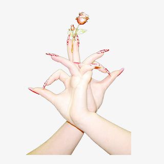 中国风魅色美甲免抠