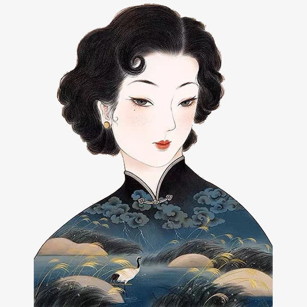 民国美女免抠