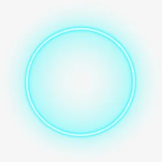 蓝色闪耀光圈免抠