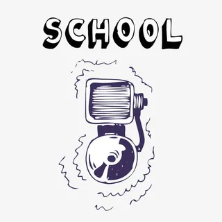 简约学校专用震动警报铃图标免抠