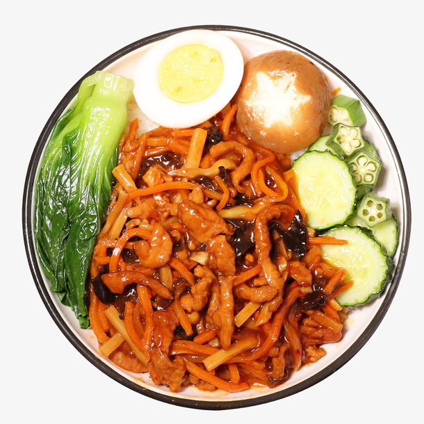 鱼香肉丝套餐饭免抠