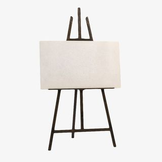 浅色木头油画架子免抠